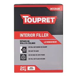 Toupret Interior Wall & Ceiling Filler 2kg — Ready Mixed Crack Repair