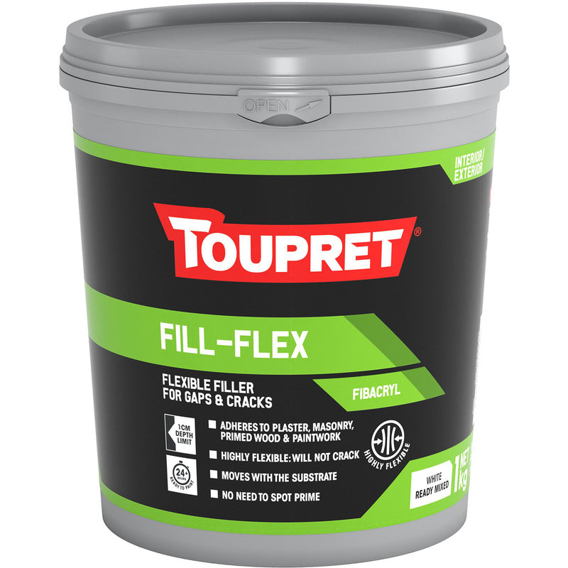 Toupret Fill-Flex Flexible Interior Filler 1kg — Movement Crack Repair