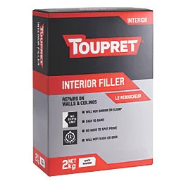 Toupret Interior Wall & Ceiling Filler 2kg — Ready Mixed Crack Repair